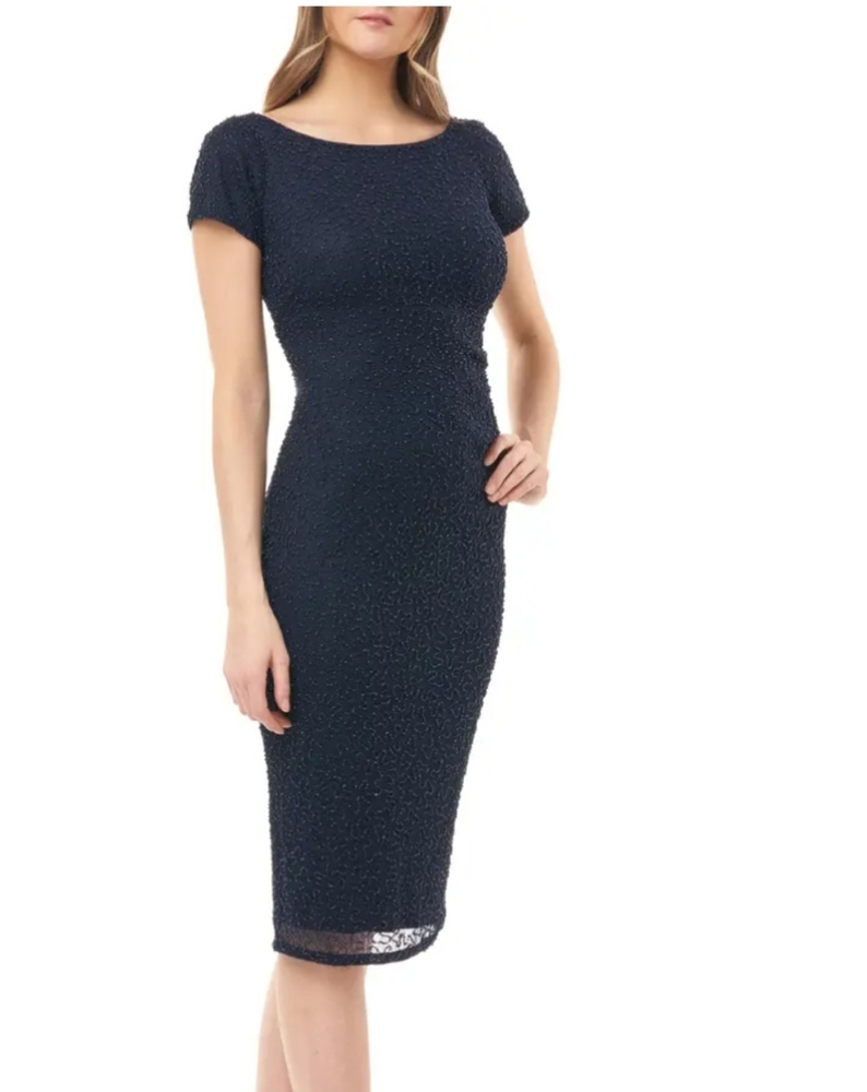 JS Collections Beaded Cocktail Dress NWT